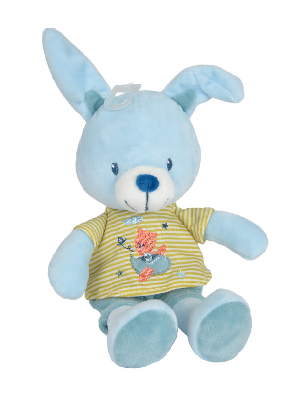  baby comforter rabbit blue green tee shirt plane star 